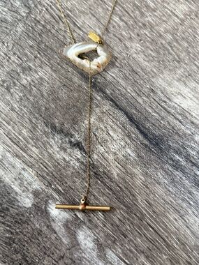 ERICA WEINER & Of a Kind Collab Agate Lariat Necklace